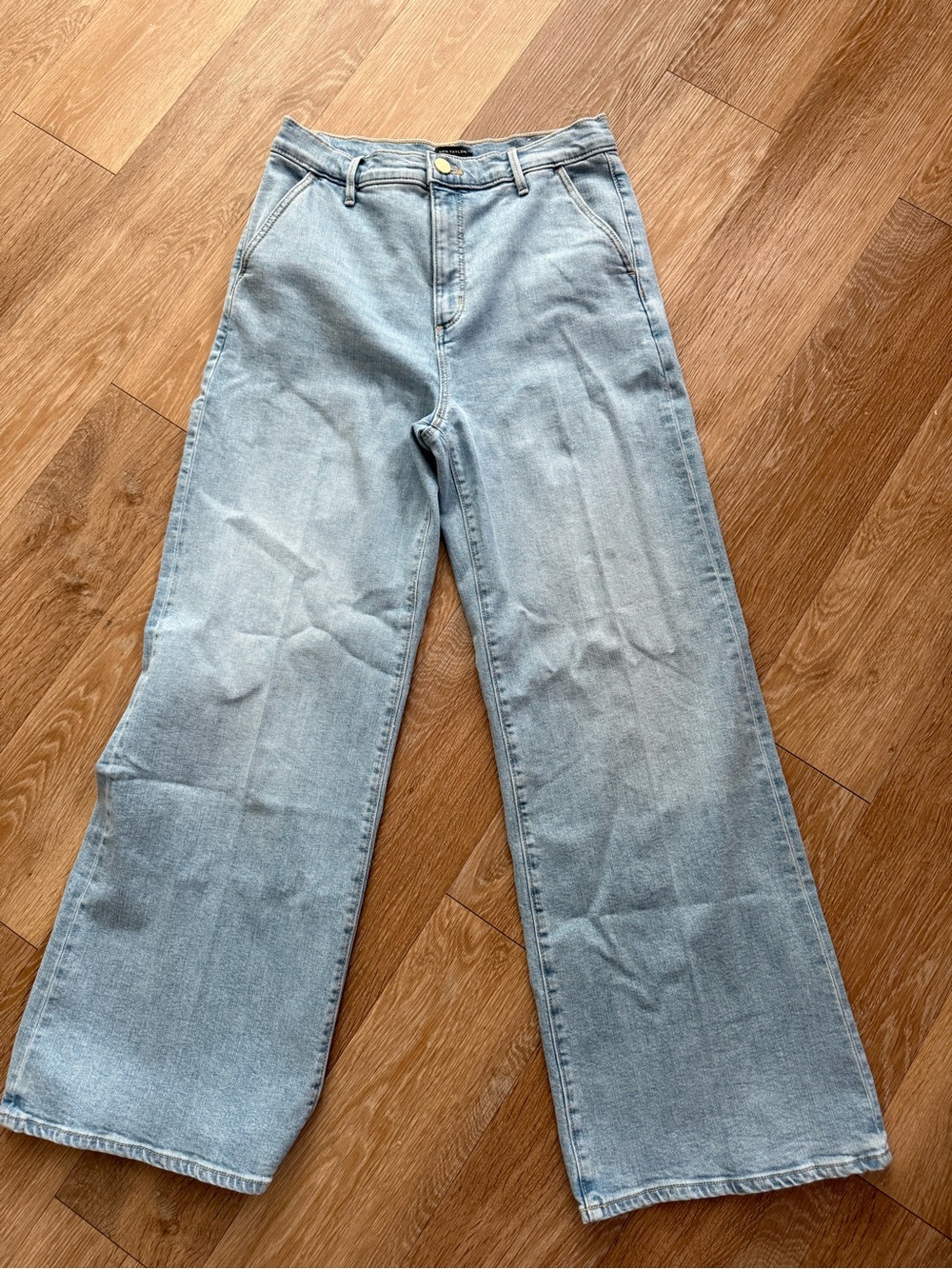Ann Taylor Light Blue Wide Leg Jeans